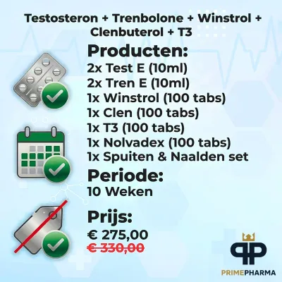 Test E + Tren E + Winstrol + Clenbuterol + T3 - Cycle - Foto 1