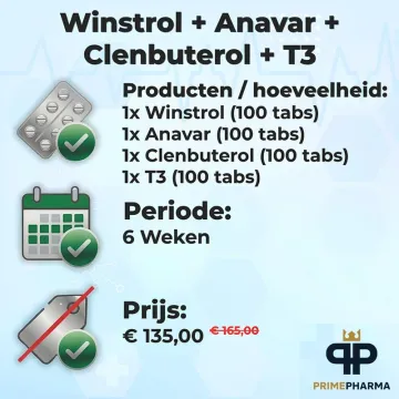 Winstrol + Anavar + Clenbuterol + T3 - Vrouwen
