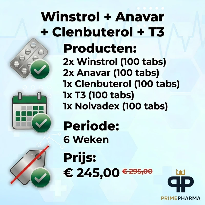 Winstrol + Anavar + Clenbuterol + T3 - Cycle