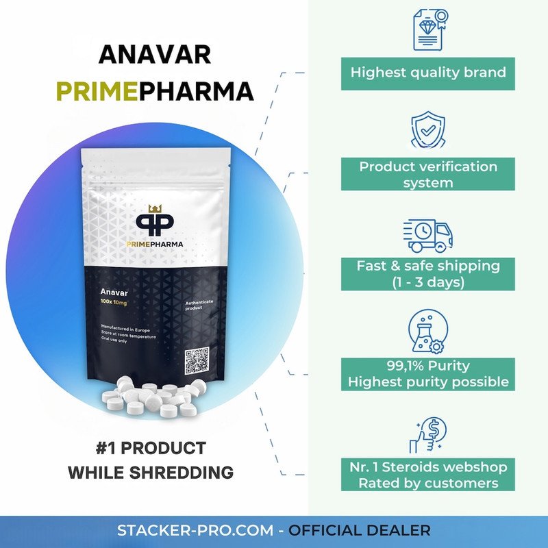 Anavar 10mg Prime Pharma